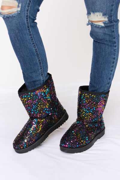 Forever Link Sequin Thermal Flat Boots  Southern Soul Collectives