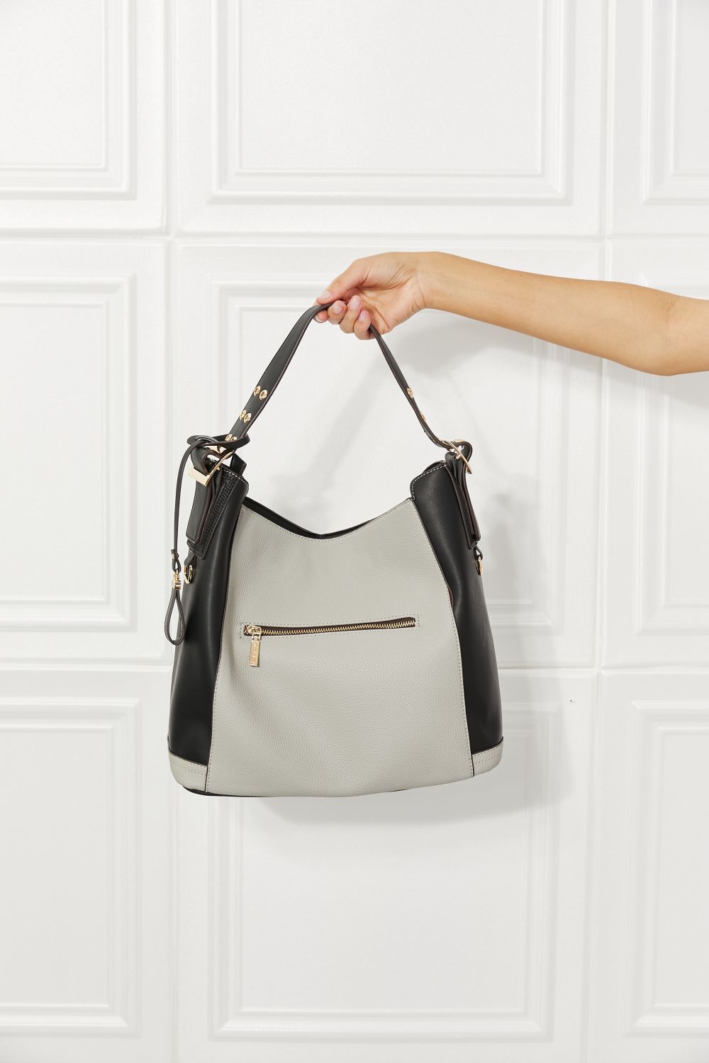 Make it Right Twon-toned Handbag in Gray  Southern Soul Collectives 