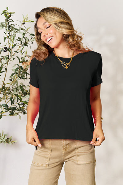 Basic Bae Full Size Round Neck Short Sleeve T-Shirt Southern Soul Collectives