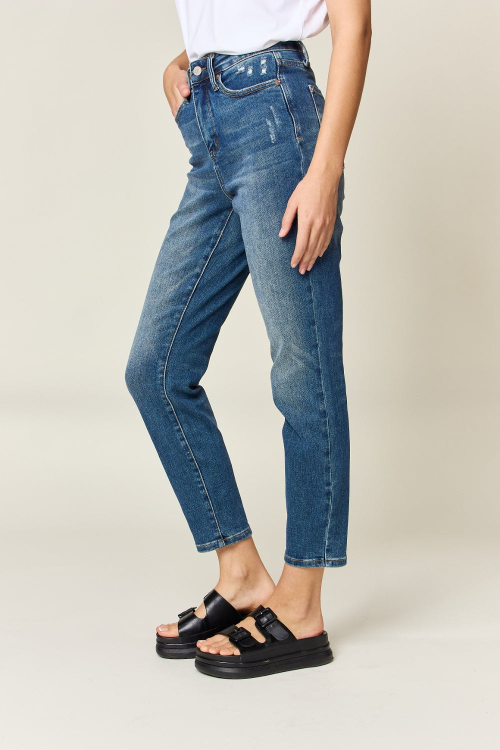 Judy Blue Tummy Control High Waist Slim Jeans  Southern Soul Collectives