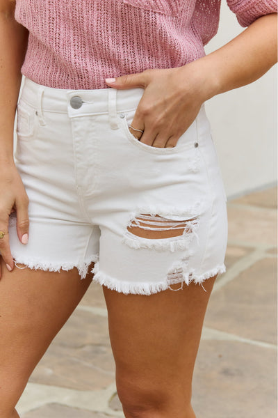 RISEN Lily High Waisted Distressed Shorts  Southern Soul Collectives 