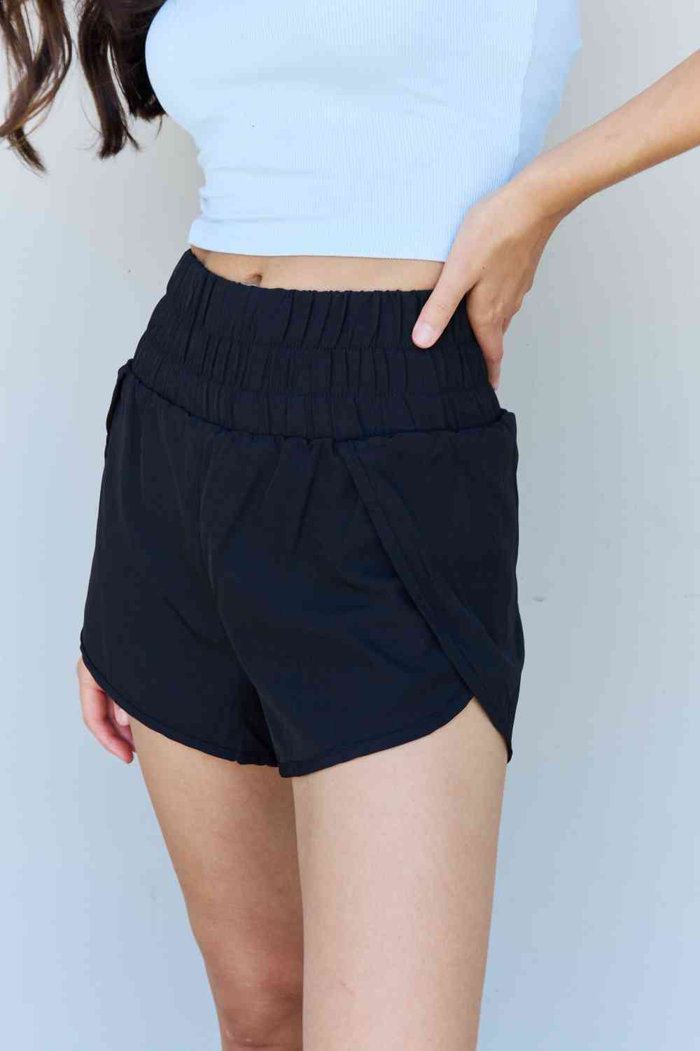 Stay Active High Waistband Active Shorts in Black  Southern Soul Collectives