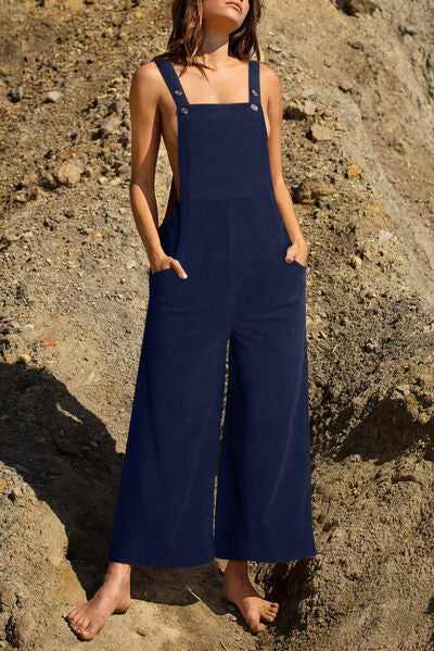 Pocketed Wide Leg Overall  Southern Soul Collectives