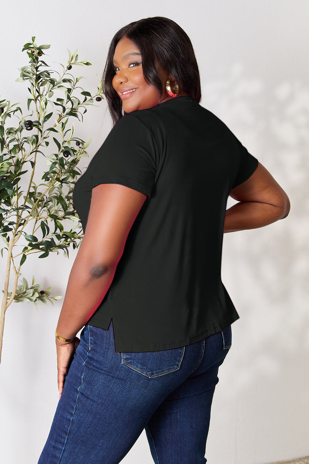 Basic Bae Full Size Round Neck Short Sleeve T-Shirt Southern Soul Collectives