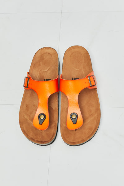 MMShoes Drift Away T-Strap Flip-Flop in Orange  Southern Soul Collectives 