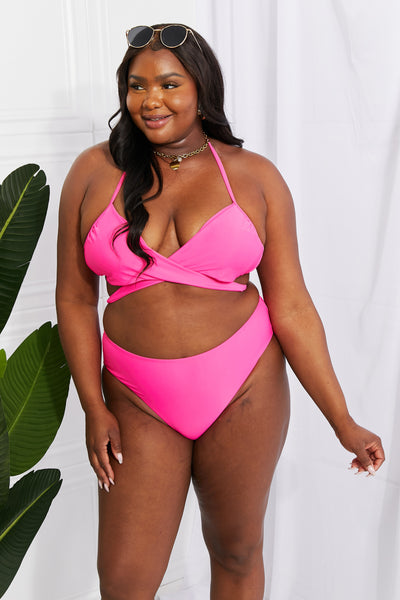 Summer Splash Halter Bikini Set in Hot Pink  Southern Soul Collectives 
