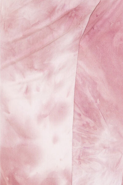 Buttery Soft Pink Tie-dye Printed Drawstring Yoga Pants  Southern Soul Collectives