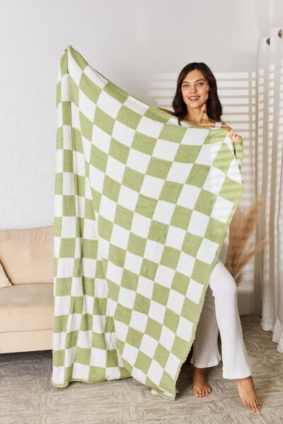 Cuddley Checkered Decorative Throw Blanket  Southern Soul Collectives