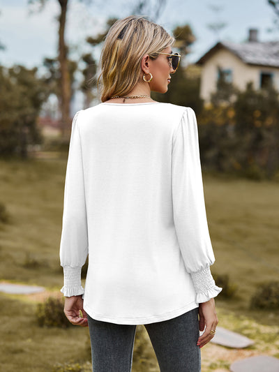 Puff Sleeve Pleated Blouse  Southern Soul Collectives 