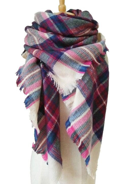 Plaid Imitation Cashmere Scarf  Southern Soul Collectives