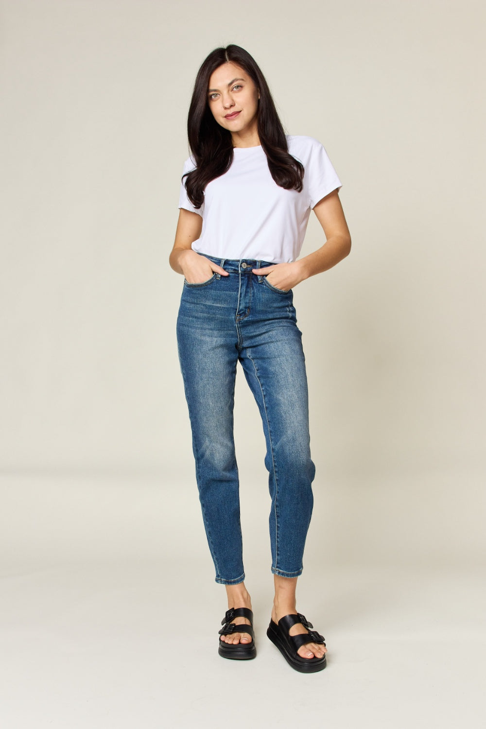 Judy Blue Tummy Control High Waist Slim Jeans  Southern Soul Collectives