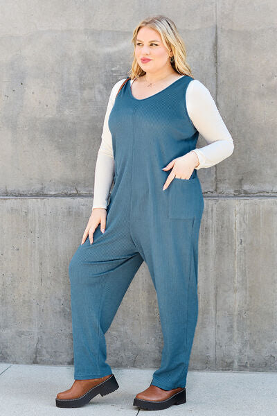 Double Take Full Size Sleeveless Straight Jumpsuit  Southern Soul Collectives