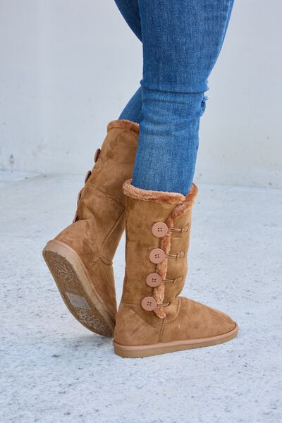 Forever Link Warm Fur Lined Flat Boots  Southern Soul Collectives