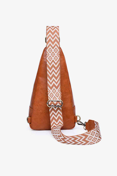 Take A Trip Vegan Leather Sling Bag with Adjustable Guitar Strap in Multiple Colors  Southern Soul Collectives