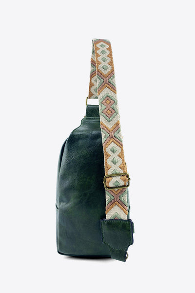 Adjustable Strap Vegan Leather Sling Bag  Southern Soul Collectives 