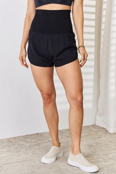 High Waist Tummy Control Jogger Shorts in Black  Southern Soul Collectives