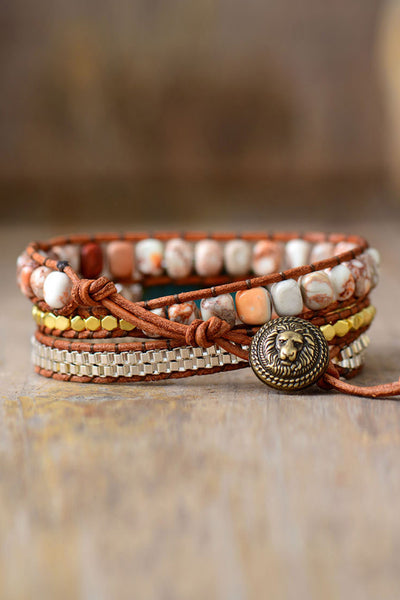 Handmade Natural Stone Copper Bracelet  Southern Soul Collectives 