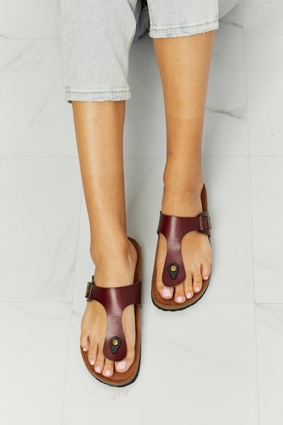 MMShoes Drift Away T-Strap Flip-Flop in Brown  Southern Soul Collectives 