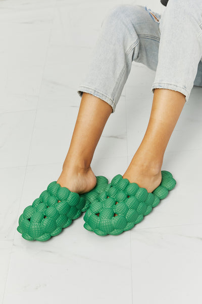 Laid Back Bubble Slides in Green  Southern Soul Collectives 