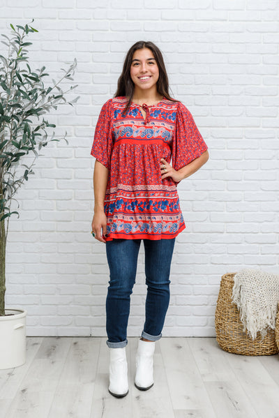 Red Easy Street BOHO Top Womens Southern Soul Collectives 