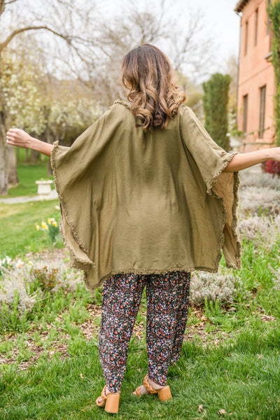 Adrift Memories Kimono in Green Womens Southern Soul Collectives 