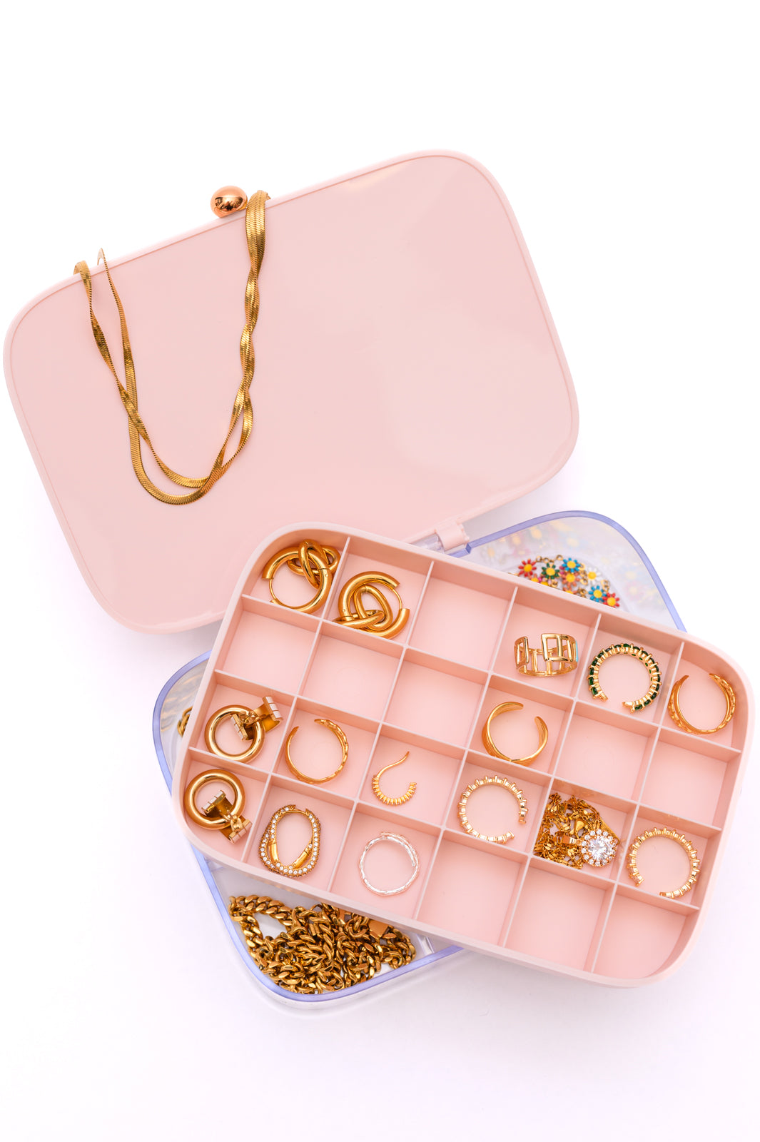 All Sorted Out Jewelry Storage Case in Pink - Southern Soul Collectives