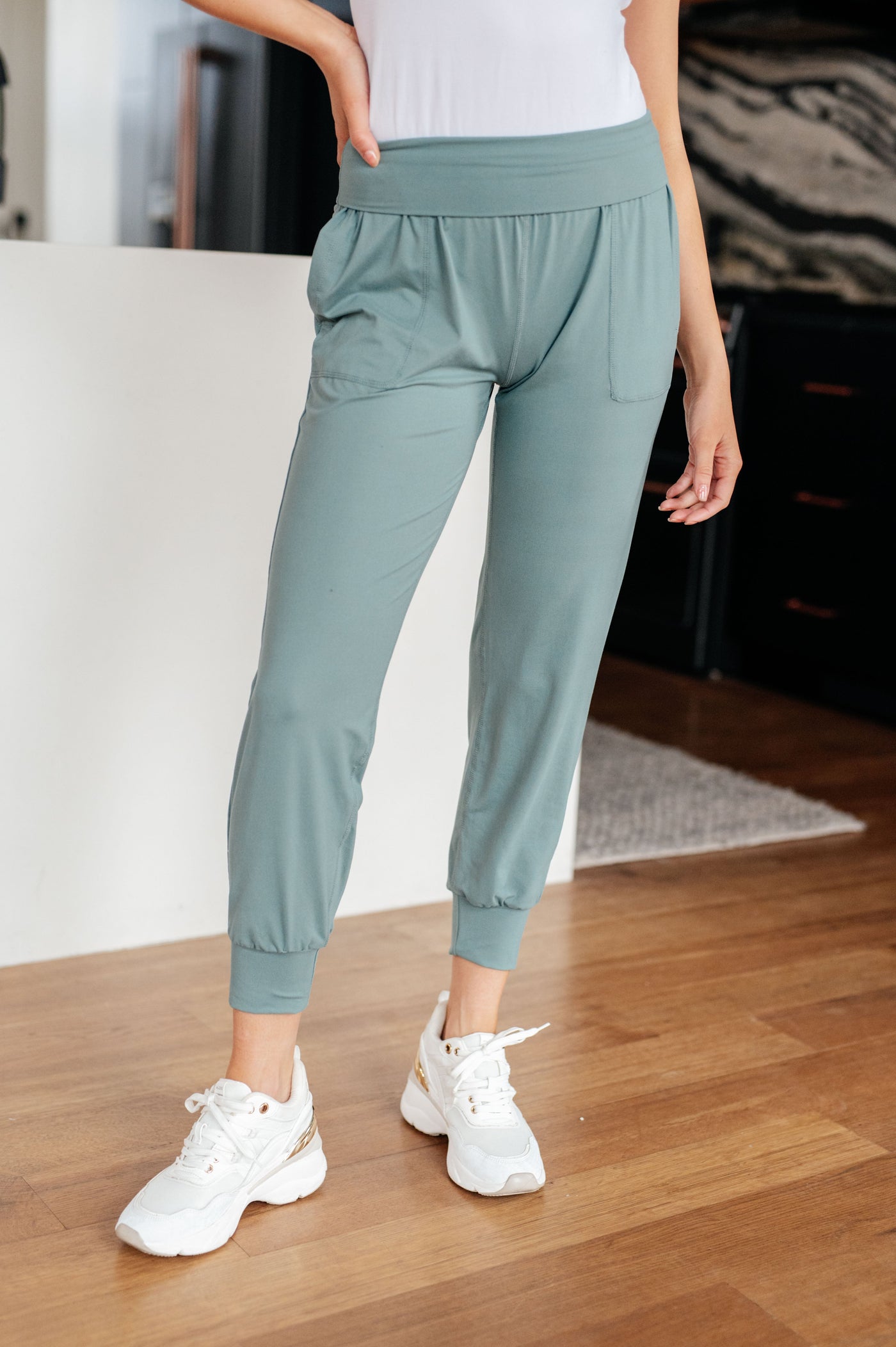 Always Accelerating Joggers in Tidewater Teal Womens Southern Soul Collectives