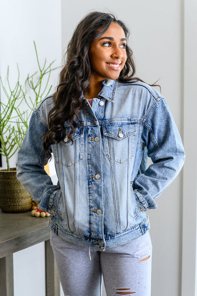 Always Together Light Wash Jean Jacket Womens Southern Soul Collectives 
