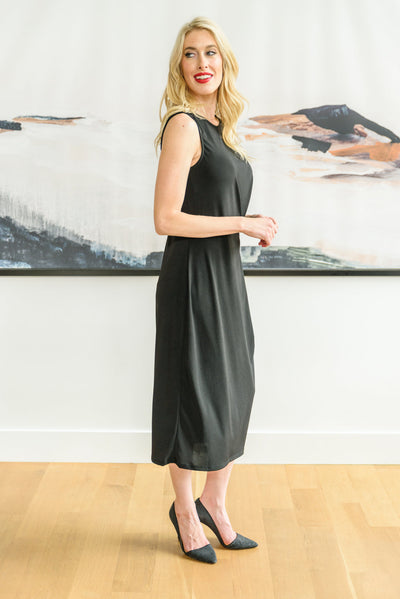 Another New Day Midi Dress in Black Womens Southern Soul Collectives 