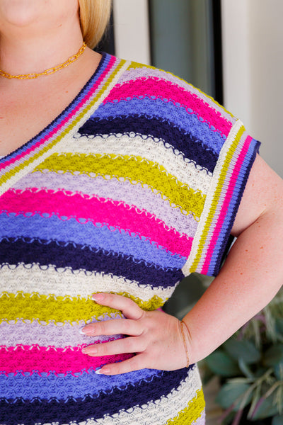 Another One V-Neck Striped Top Womens Southern Soul Collectives 