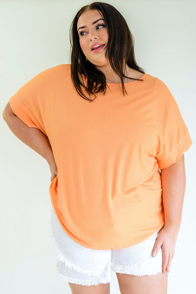 Back At It Twisted Back Top in Orange Womens Southern Soul Collectives 