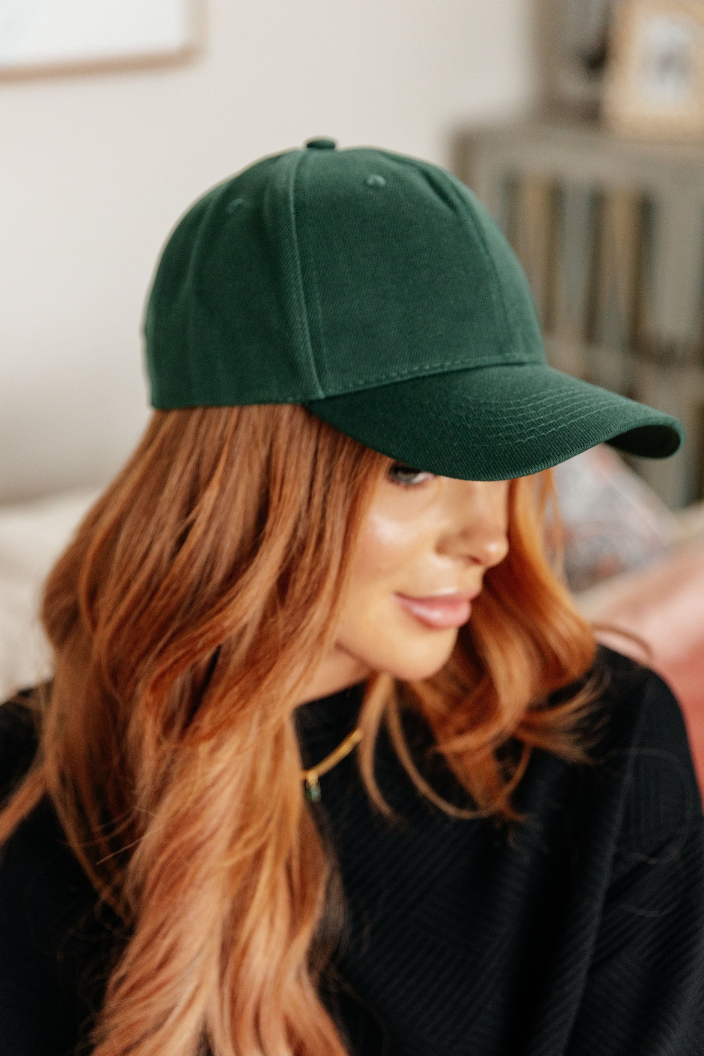 Basic Babe Ball Cap in Green Accessories Southern Soul Collectives