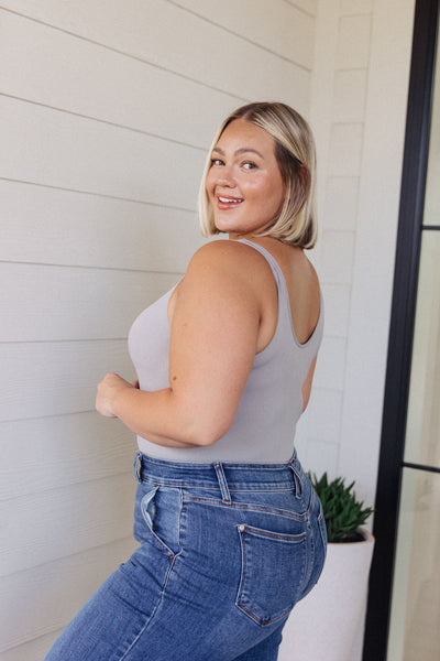 The Basics Bodysuit in Grey Womens Southern Soul Collectives 