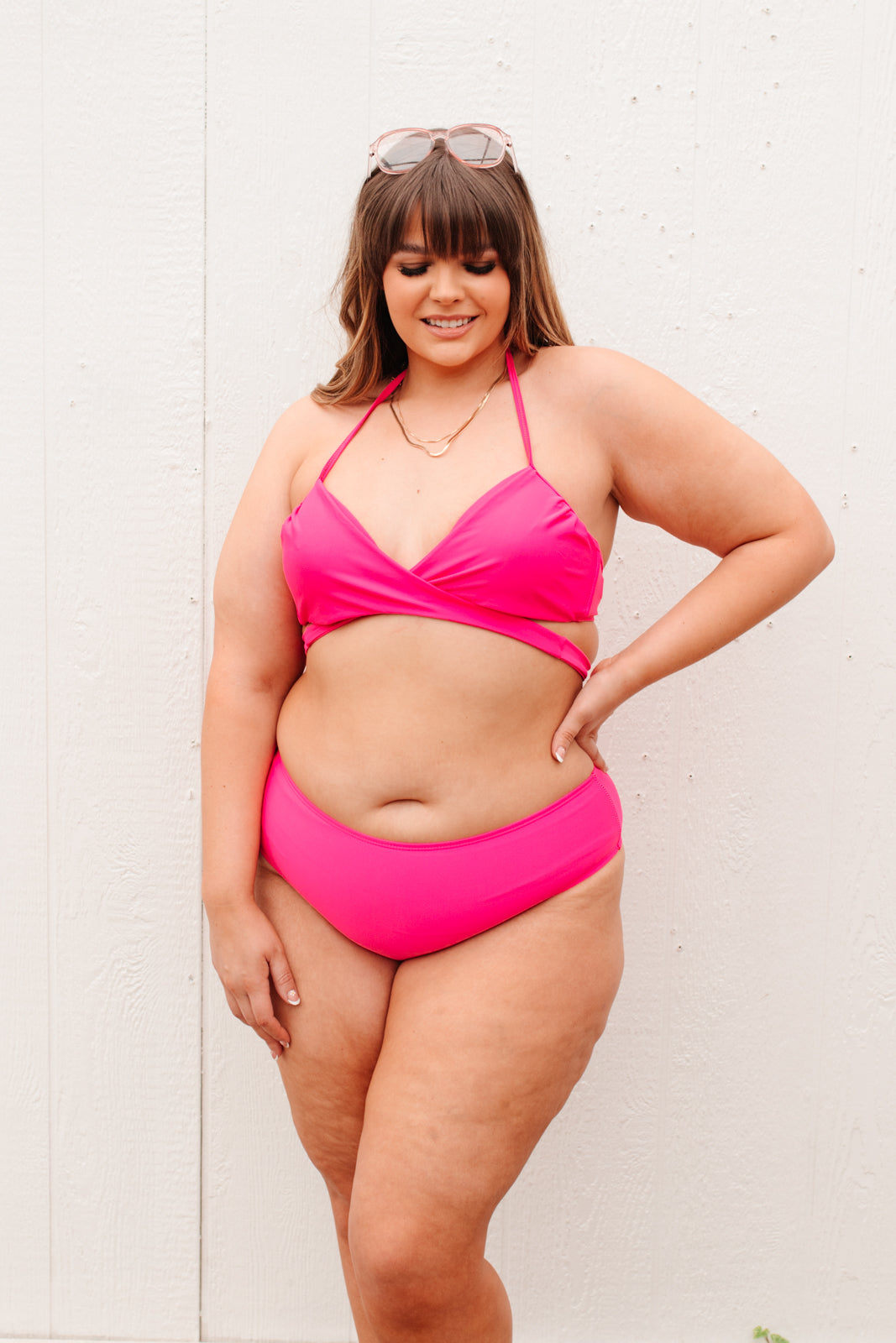 Beside the Bay Pink Swimsuit Bottoms Womens Southern Soul Collectives 