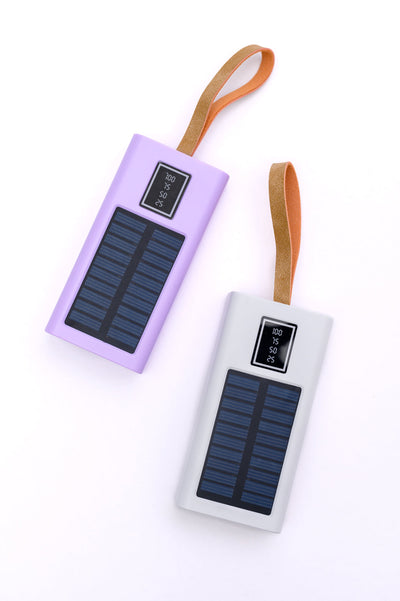 Best Life Solar Powered Portable Charger in White Womens Southern Soul Collectives