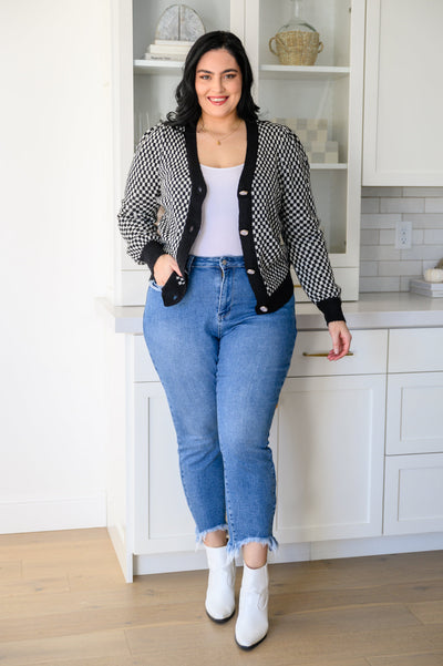 Big City Nights Checkered Cardigan Womens Southern Soul Collectives 