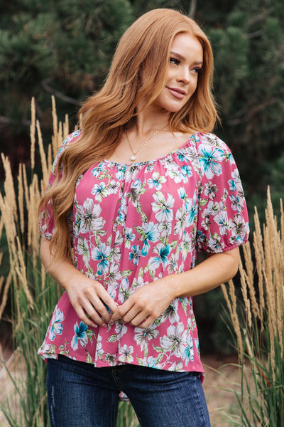 Bloom So Bright Floral Top Womens Southern Soul Collectives 