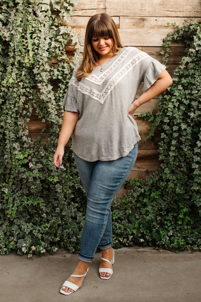 Break Away Top In Gray Womens Southern Soul Collectives 
