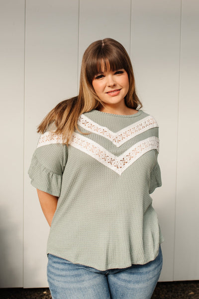 Break Away Top In Sage Womens Southern Soul Collectives 