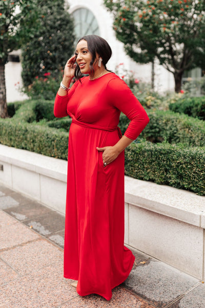 Bri Maxi Dress in Burgundy Womens Southern Soul Collectives 
