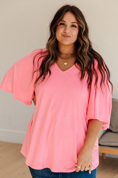 Cali Blouse in Neon Pink Southern Soul Collectives