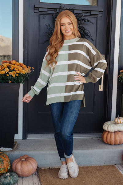 Can't Decide Color Block Striped Sweater - Southern Soul Collectives