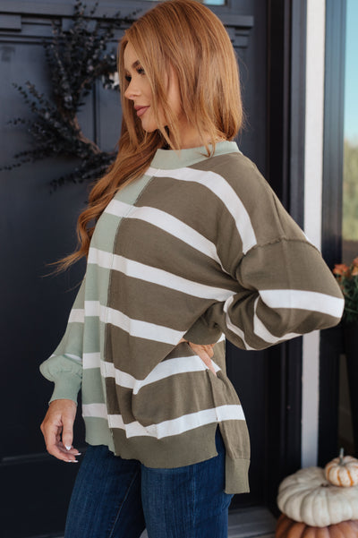 Can't Decide Color Block Striped Sweater - Southern Soul Collectives