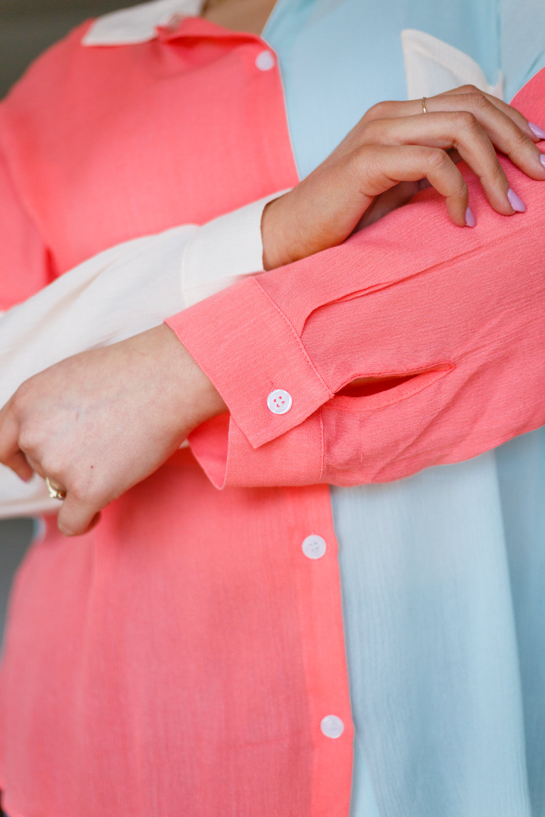 Capture The Day Two Toned Button Up Womens Southern Soul Collectives 