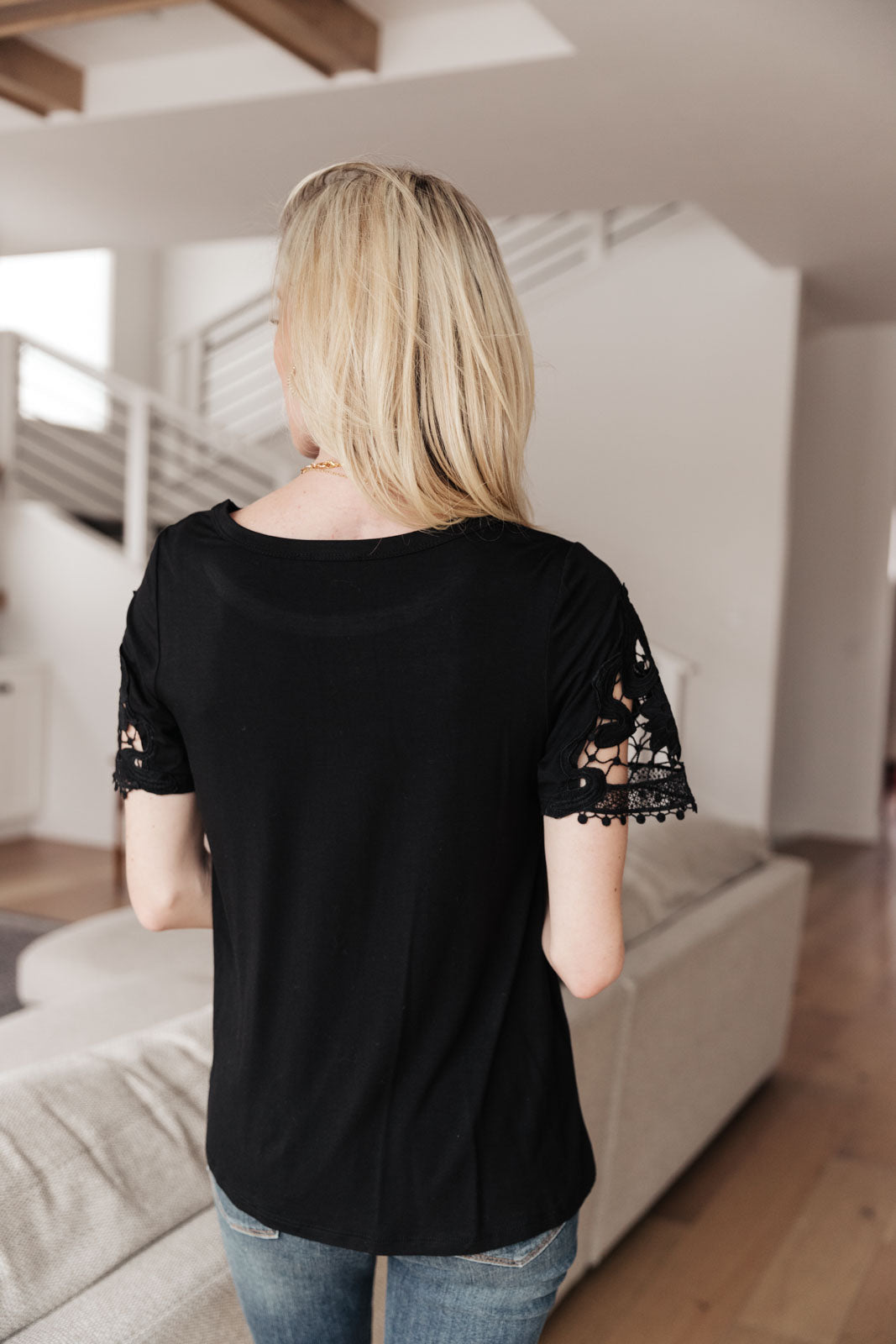 Chloé Lace Twist Top In Black Womens Southern Soul Collectives 