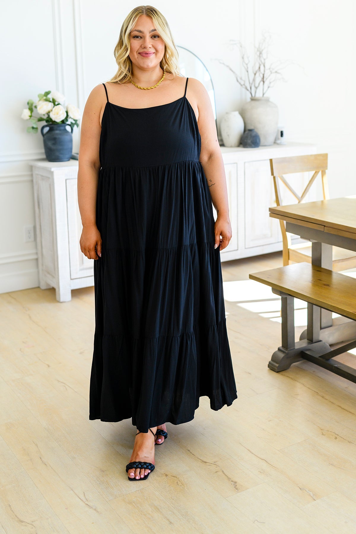 Classically Cool Tiered Maxi Dress Womens Southern Soul Collectives 