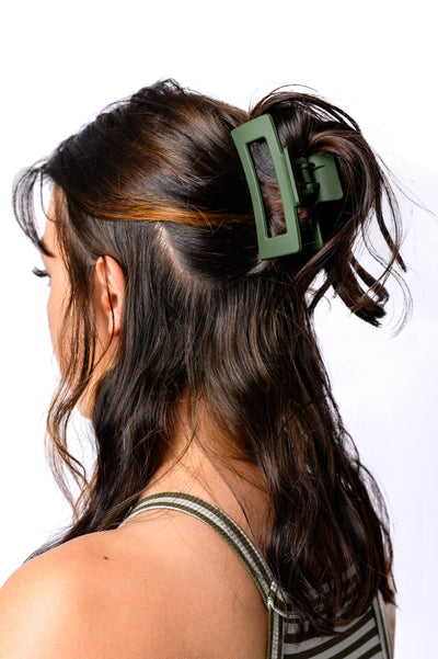 Claw Clip Set of 4 in Forest Green - Southern Soul Collectives