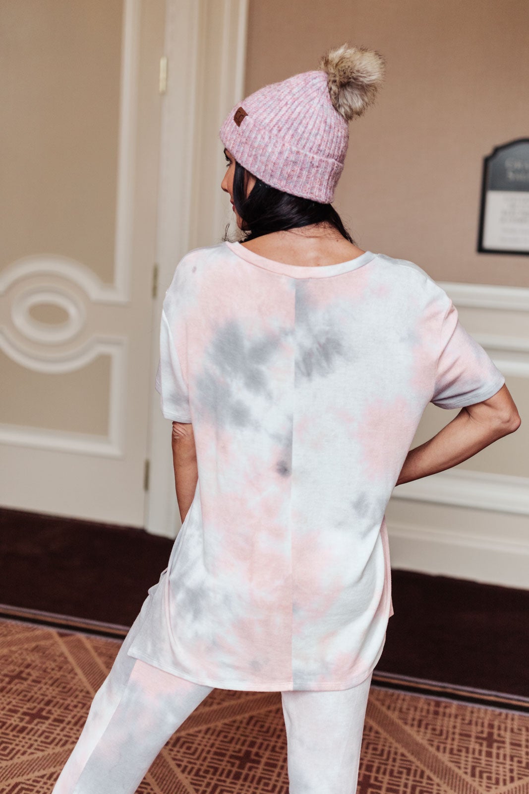 Cloud 9 Tie Dye Top in Peach Womens Southern Soul Collectives 