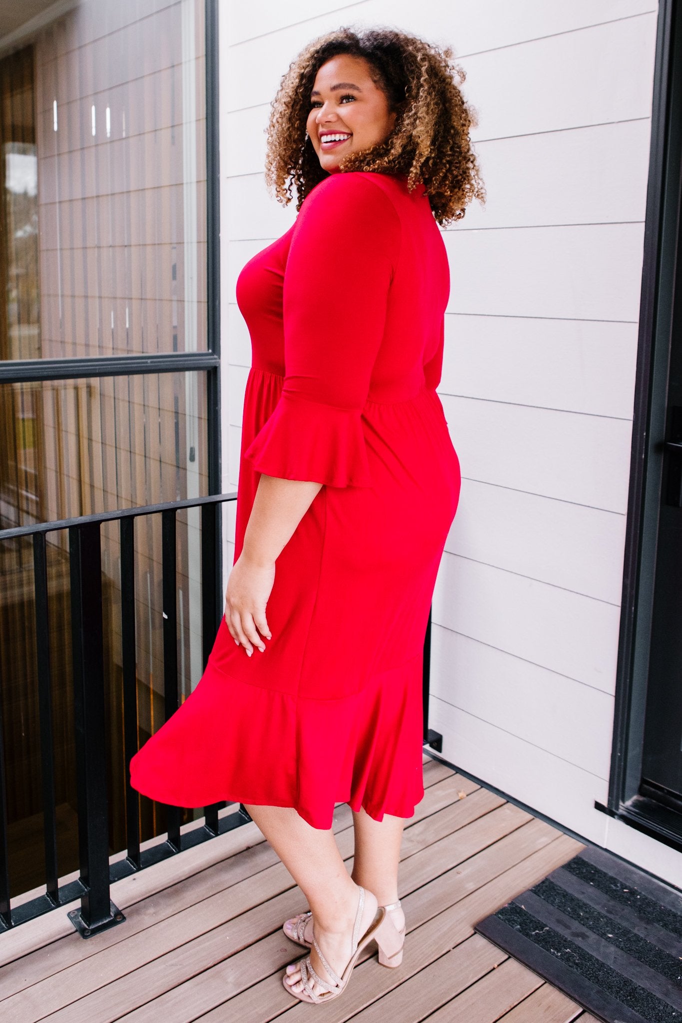 Cloudy Skies Dress in Crimson Womens Southern Soul Collectives 