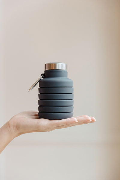 Collapsing Silicon Water Bottle in Black Womens Southern Soul Collectives